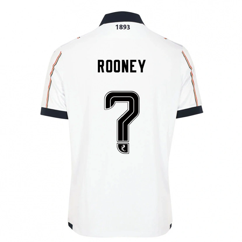 Danxen Kinder Chris Rooney #0 Weiß Marine Rot Auswärtstrikot Trikot 2025/26 T-Shirt Österreich