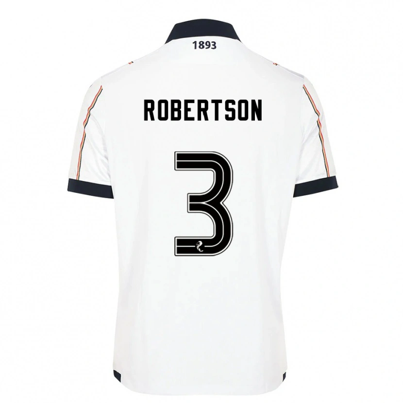 Danxen Kinder Clark Robertson #3 Weiß Marine Rot Auswärtstrikot Trikot 2025/26 T-Shirt Österreich