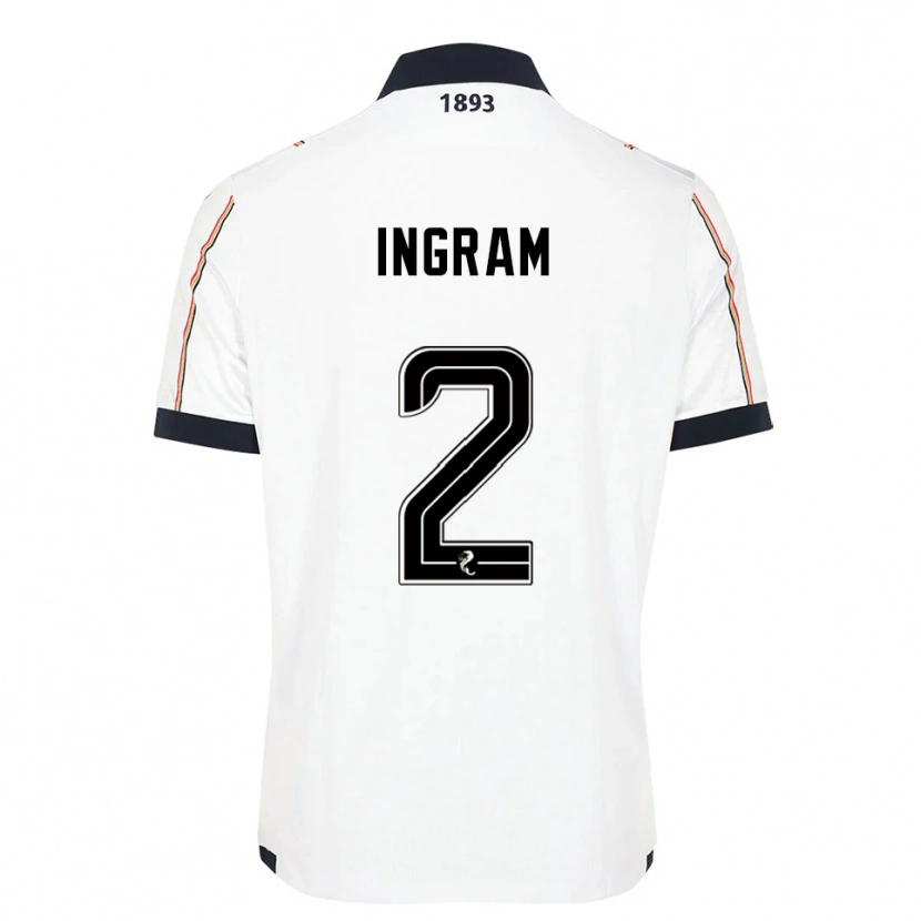 Danxen Kinder Ethan Ingram #2 Weiß Marine Rot Auswärtstrikot Trikot 2025/26 T-Shirt Österreich