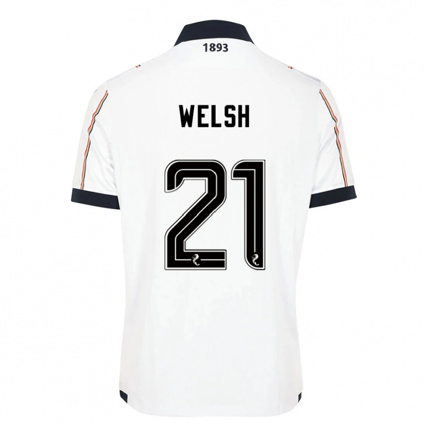 Danxen Kinder Tom Welsh #21 Weiß Marine Rot Auswärtstrikot Trikot 2025/26 T-Shirt Österreich