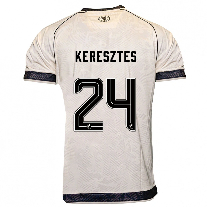 Danxen Kinder Krisztián Keresztes #24 Weiß Schwarz Auswärtstrikot Trikot 2025/26 T-Shirt Österreich