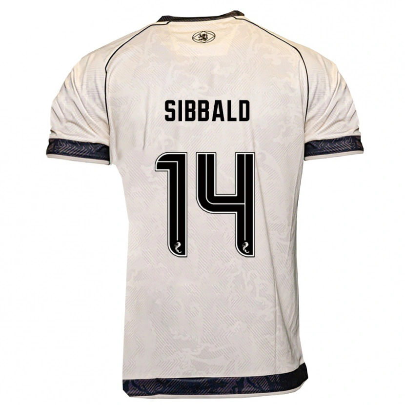 Danxen Kinder Craig Sibbald #14 Weiß Schwarz Auswärtstrikot Trikot 2025/26 T-Shirt Österreich