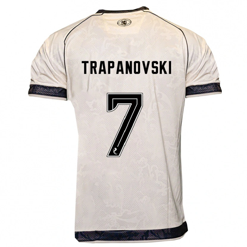 Danxen Kinder Kristijan Trapanovski #7 Weiß Schwarz Auswärtstrikot Trikot 2025/26 T-Shirt Österreich