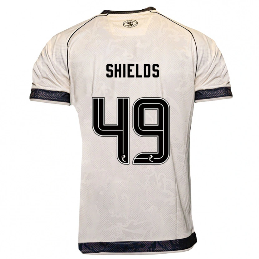 Danxen Kinder Conal Shields #49 Weiß Schwarz Auswärtstrikot Trikot 2025/26 T-Shirt Österreich