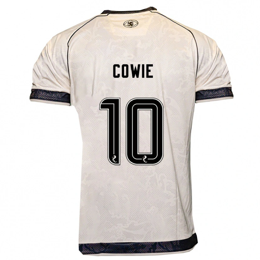 Danxen Kinder Ellie Cowie #10 Weiß Schwarz Auswärtstrikot Trikot 2025/26 T-Shirt Österreich