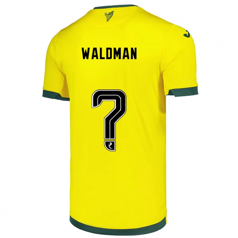 Danxen Kinder Oli Waldman #0 Gelb Grün Auswärtstrikot Trikot 2025/26 T-Shirt Österreich