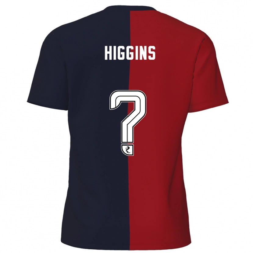 Danxen Kinder Rhona Higgins #0 Rot Marine Auswärtstrikot Trikot 2025/26 T-Shirt Österreich
