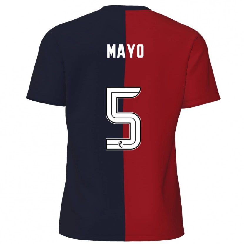 Danxen Kinder Lewis Mayo #5 Rot Marine Auswärtstrikot Trikot 2025/26 T-Shirt Österreich