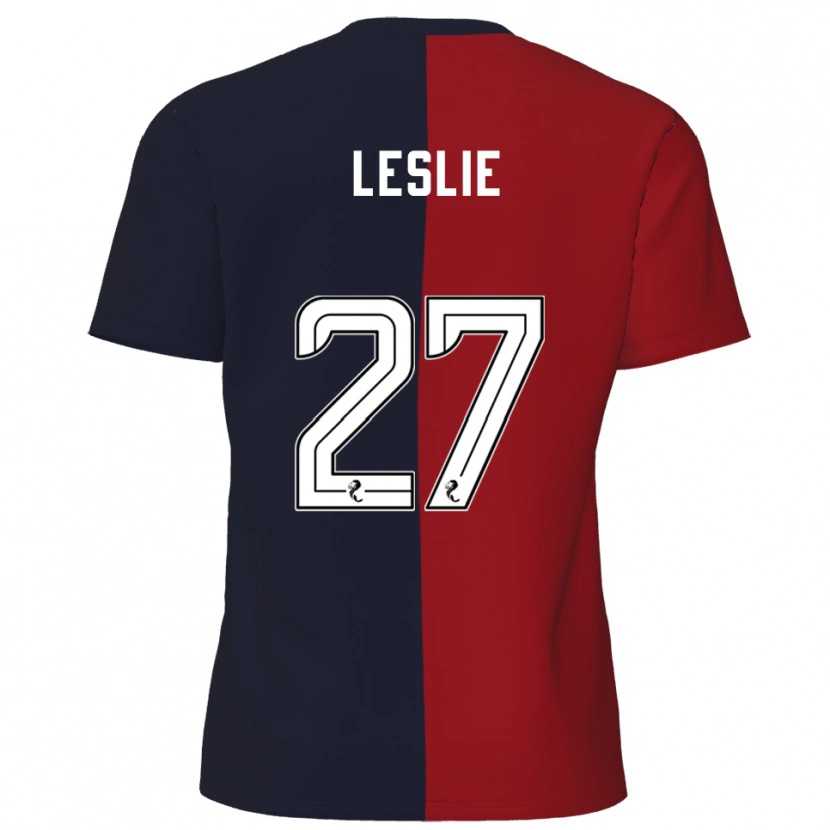 Danxen Kinder Kian Leslie #27 Rot Marine Auswärtstrikot Trikot 2025/26 T-Shirt Österreich
