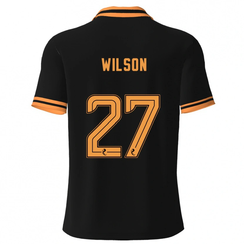 Danxen Kinder Danny Wilson #27 Schwarz Gelb Auswärtstrikot Trikot 2025/26 T-Shirt Österreich