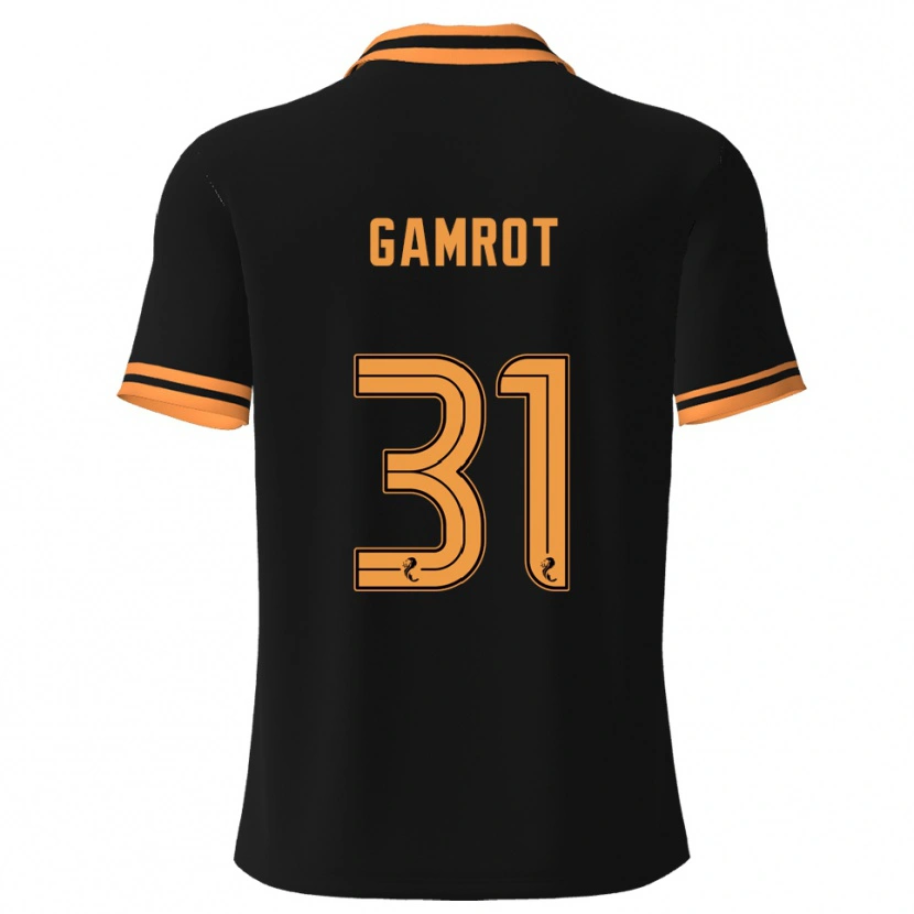 Danxen Kinder Schenai Gamrot #31 Schwarz Gelb Auswärtstrikot Trikot 2025/26 T-Shirt Österreich