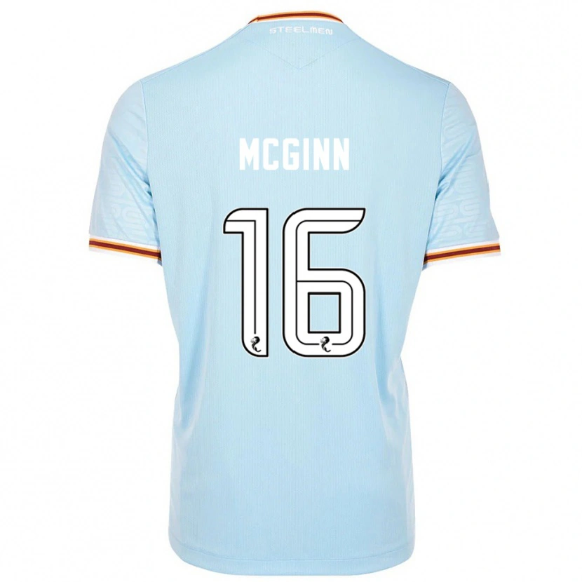 Danxen Kinder Paul Mcginn #16 Himmelblau Auswärtstrikot Trikot 2025/26 T-Shirt Österreich