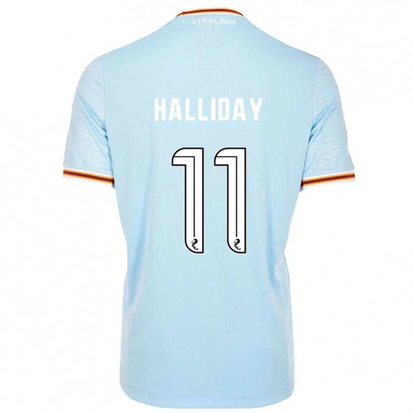 Danxen Kinder Andy Halliday #11 Himmelblau Auswärtstrikot Trikot 2025/26 T-Shirt Österreich