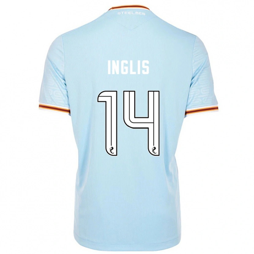 Danxen Kinder Gill Inglis #14 Himmelblau Auswärtstrikot Trikot 2025/26 T-Shirt Österreich