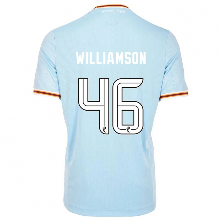 Danxen Kinder Scott Williamson #46 Himmelblau Auswärtstrikot Trikot 2025/26 T-Shirt Österreich
