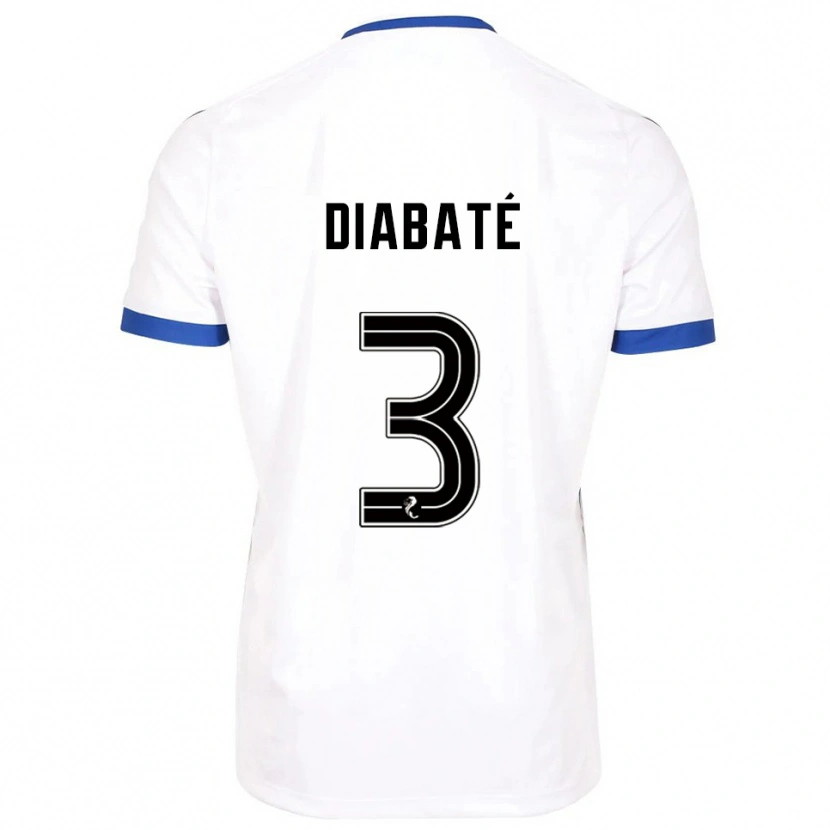 Danxen Kinder Cheick Diabaté #3 Weiß Blau Auswärtstrikot Trikot 2025/26 T-Shirt Österreich