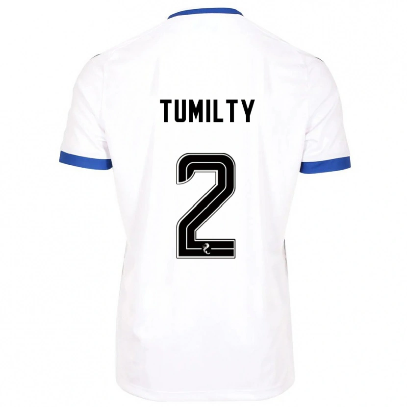 Danxen Kinder Reghan Tumilty #2 Weiß Blau Auswärtstrikot Trikot 2025/26 T-Shirt Österreich