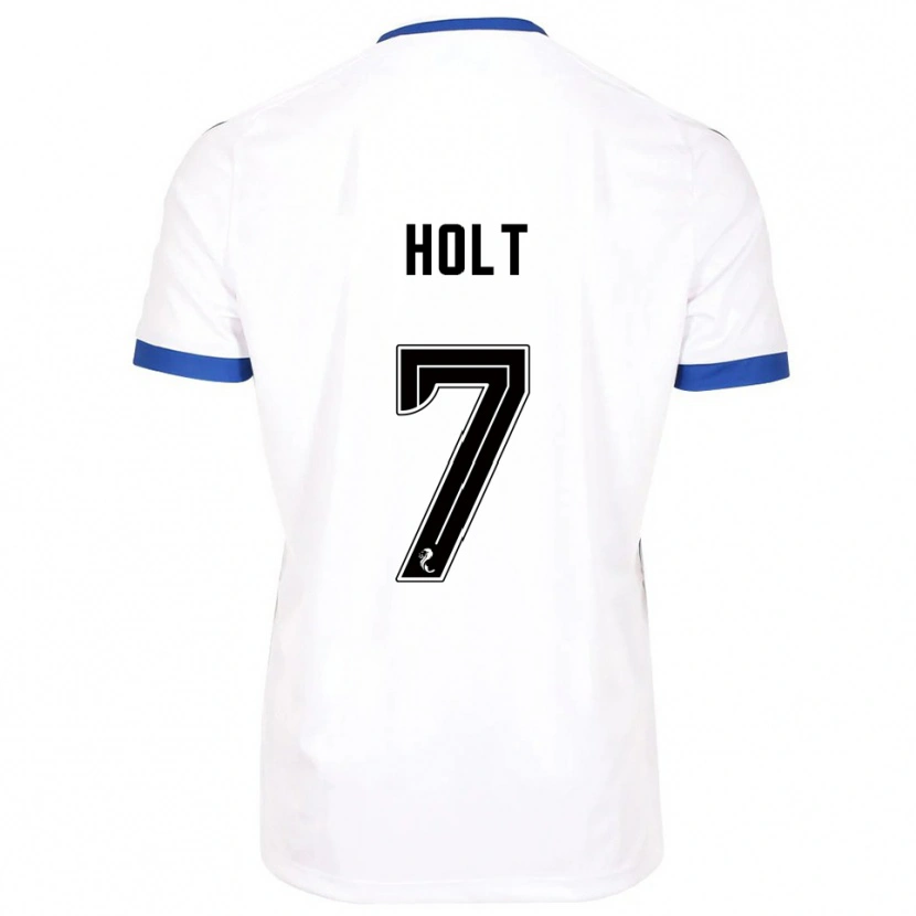Danxen Kinder Jason Holt #7 Weiß Blau Auswärtstrikot Trikot 2025/26 T-Shirt Österreich