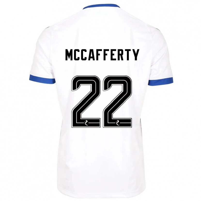 Danxen Kinder Eirinn Mccafferty #22 Weiß Blau Auswärtstrikot Trikot 2025/26 T-Shirt Österreich