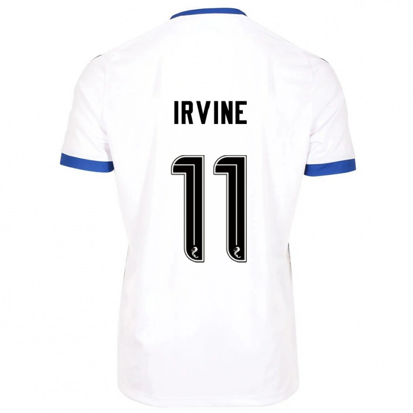 Danxen Kinder Niamh Irvine #11 Weiß Blau Auswärtstrikot Trikot 2025/26 T-Shirt Österreich