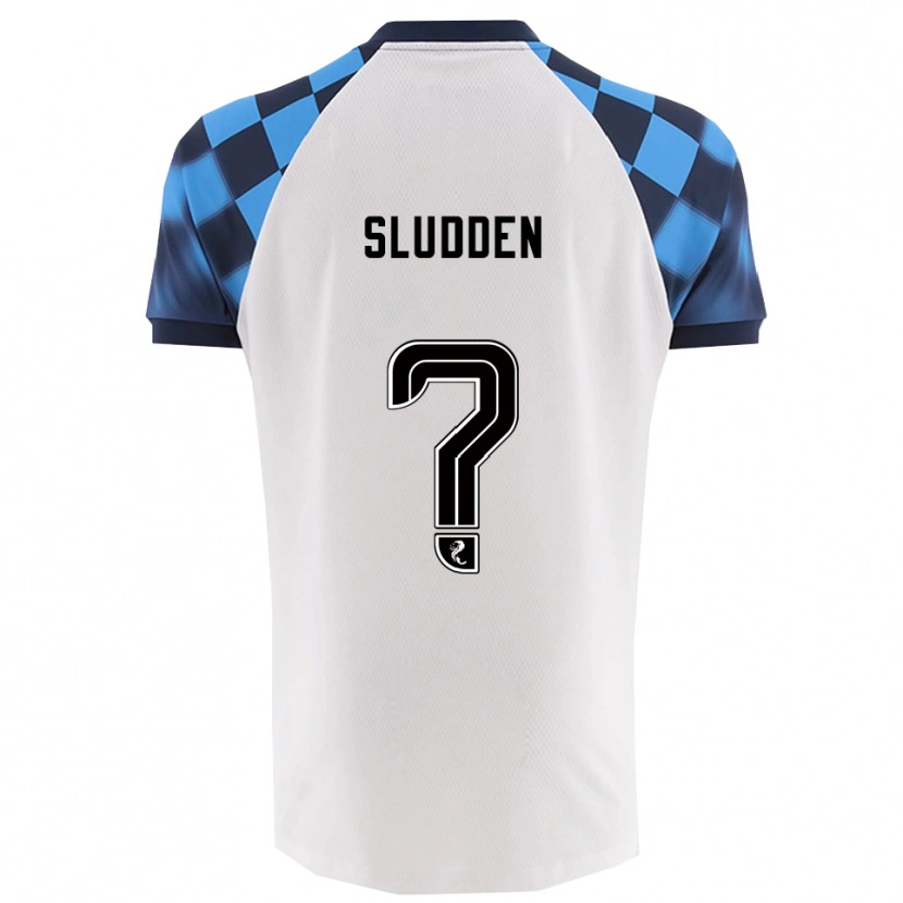 Danxen Kinder Erin Sludden #0 Weiß Himmelblau Auswärtstrikot Trikot 2025/26 T-Shirt Österreich