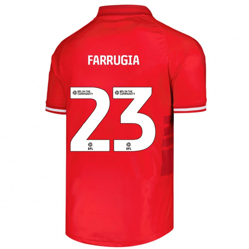 Danxen Herren Neil Farrugia #23 Rot Weiß Heimtrikot Trikot 2025/26 T-Shirt Österreich