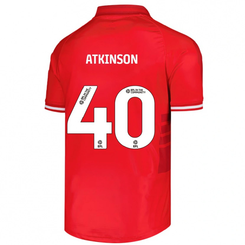 Danxen Herren Aaron Atkinson #40 Rot Weiß Heimtrikot Trikot 2025/26 T-Shirt Österreich