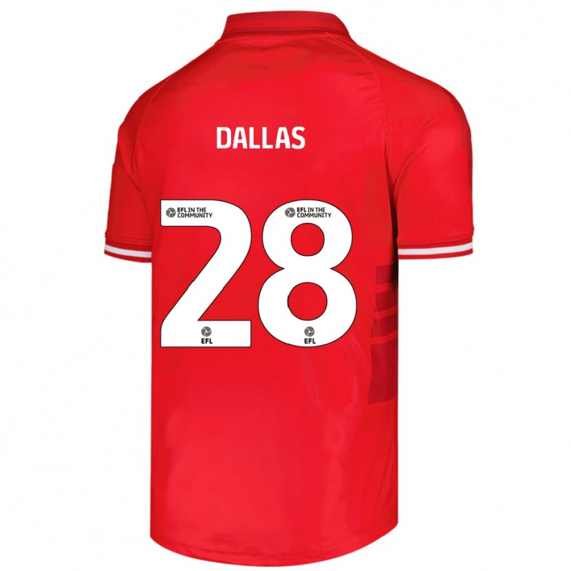 Danxen Herren Andy Dallas #28 Rot Weiß Heimtrikot Trikot 2025/26 T-Shirt Österreich