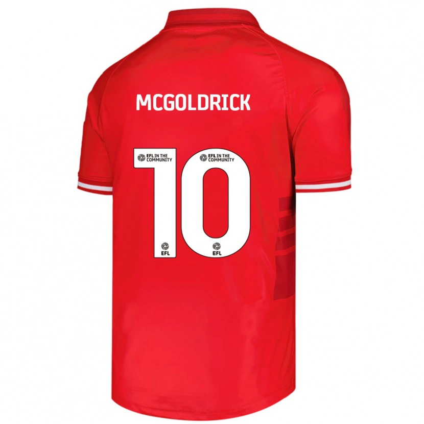 Danxen Herren David Mcgoldrick #10 Rot Weiß Heimtrikot Trikot 2025/26 T-Shirt Österreich