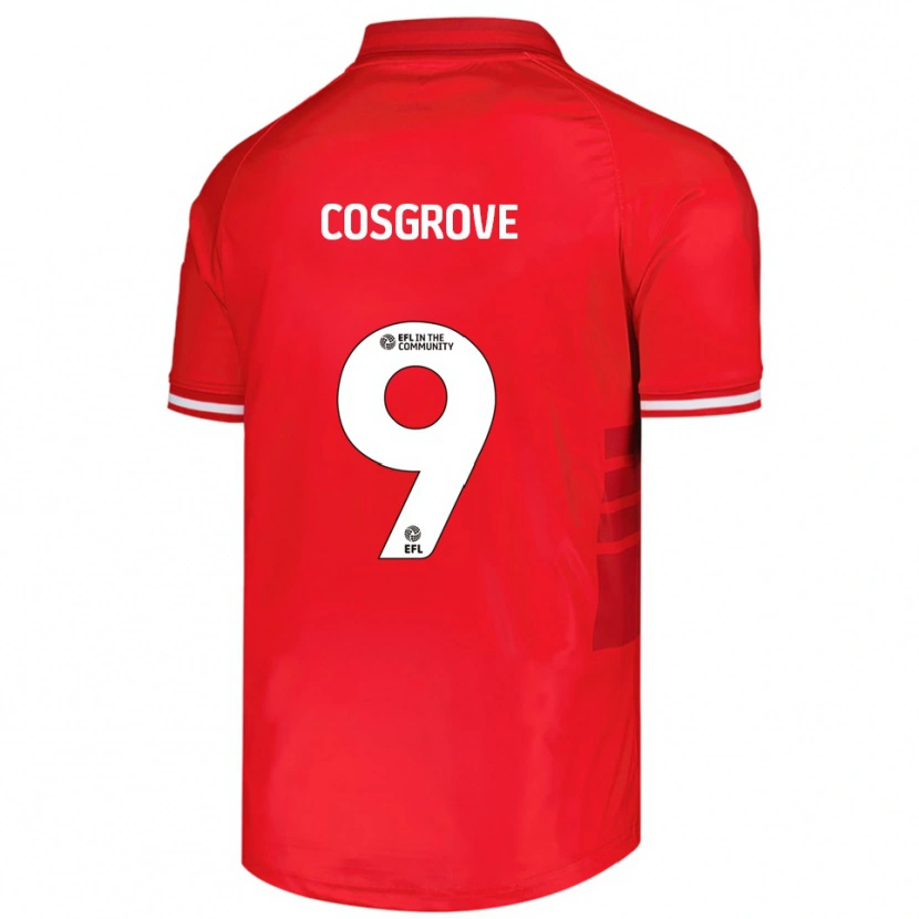 Danxen Herren Sam Cosgrove #9 Rot Weiß Heimtrikot Trikot 2025/26 T-Shirt Österreich