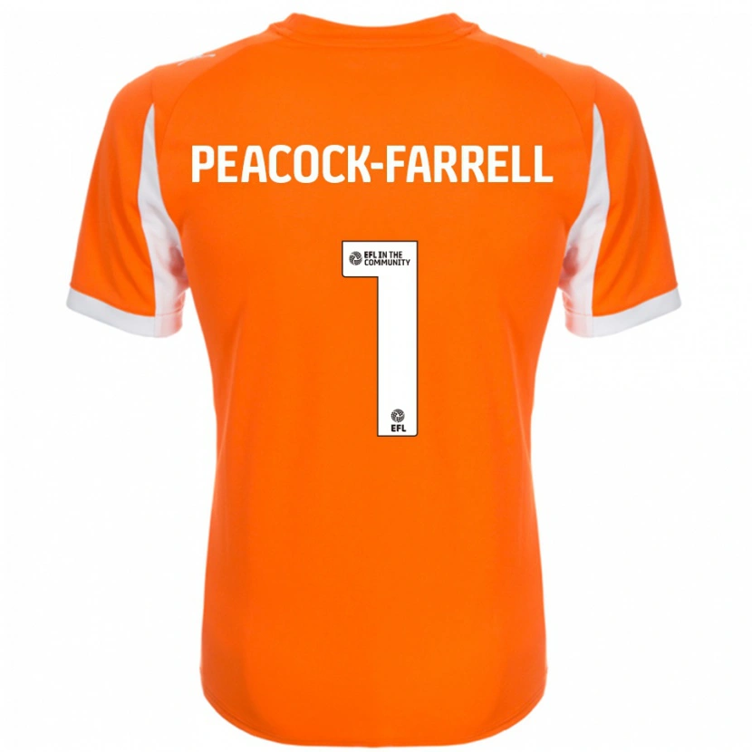Danxen Herren Bailey Peacock-Farrell #1 Orange Weiß Heimtrikot Trikot 2025/26 T-Shirt Österreich