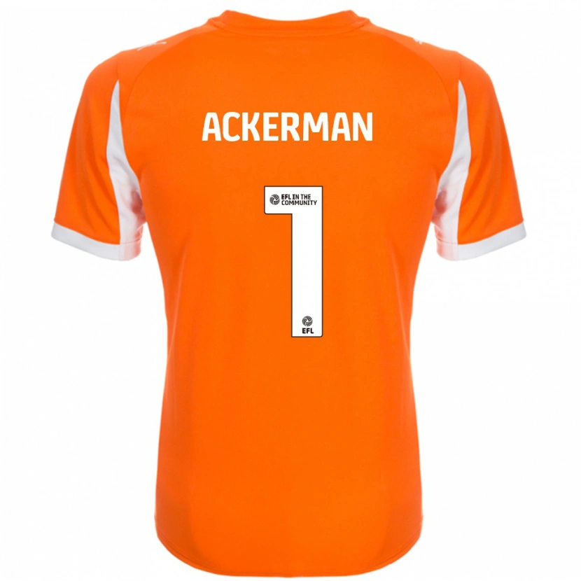 Danxen Herren Emily Ackerman #1 Orange Weiß Heimtrikot Trikot 2025/26 T-Shirt Österreich