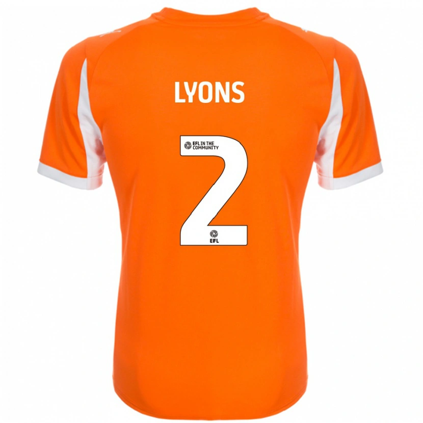 Danxen Herren Andy Lyons #2 Orange Weiß Heimtrikot Trikot 2025/26 T-Shirt Österreich
