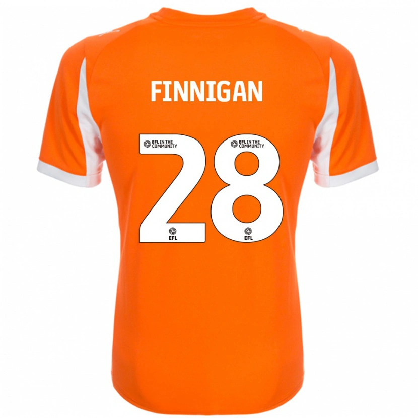 Danxen Herren Ryan Finnigan #28 Orange Weiß Heimtrikot Trikot 2025/26 T-Shirt Österreich