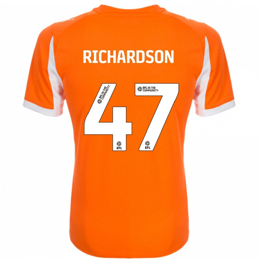 Danxen Herren Jack Richardson #47 Orange Weiß Heimtrikot Trikot 2025/26 T-Shirt Österreich