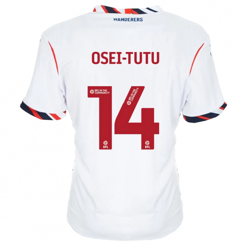 Danxen Herren Jordi Osei-Tutu #14 Weiß Rot Heimtrikot Trikot 2025/26 T-Shirt Österreich