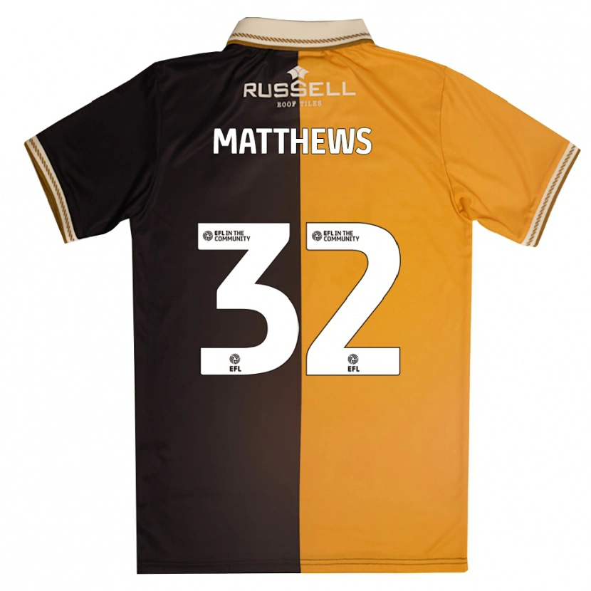 Danxen Herren Daniel Matthews #32 Gelb Schwarz Heimtrikot Trikot 2025/26 T-Shirt Österreich