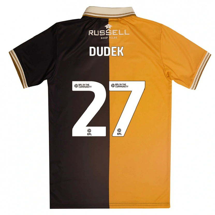 Danxen Herren Kamil Dudek #27 Gelb Schwarz Heimtrikot Trikot 2025/26 T-Shirt Österreich