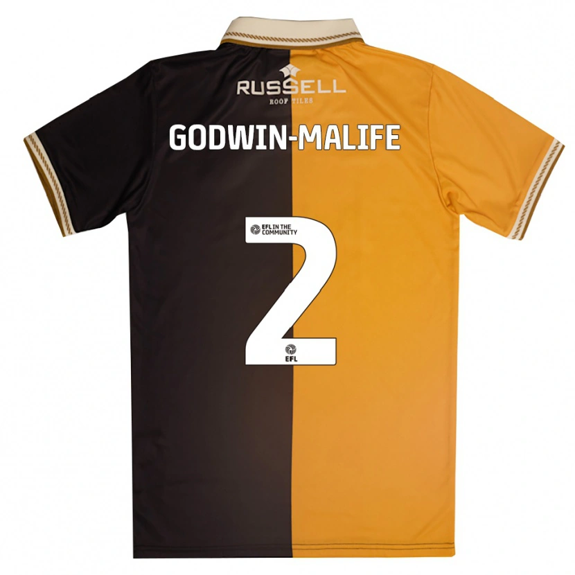 Danxen Herren Udoka Godwin-Malife #2 Gelb Schwarz Heimtrikot Trikot 2025/26 T-Shirt Österreich