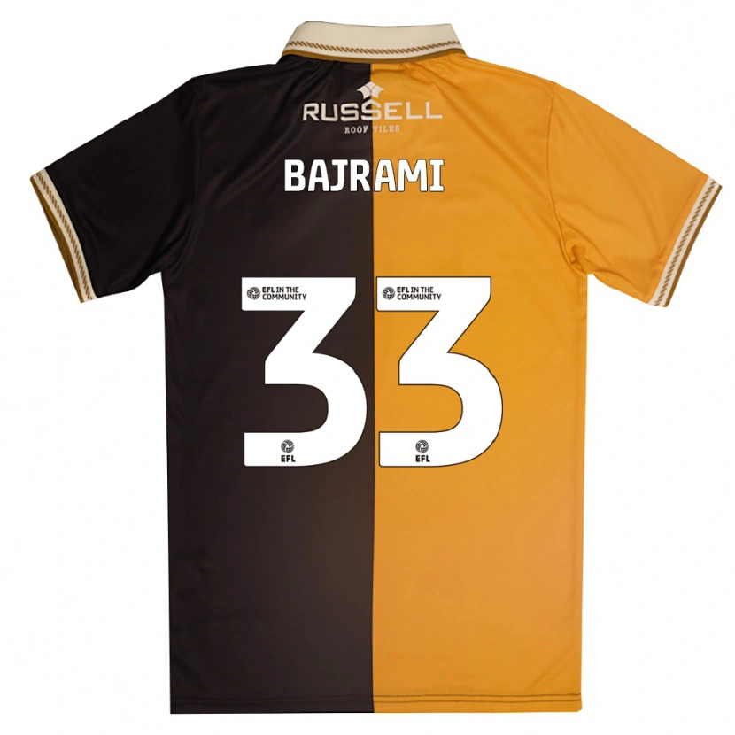 Danxen Herren Geraldo Bajrami #33 Gelb Schwarz Heimtrikot Trikot 2025/26 T-Shirt Österreich