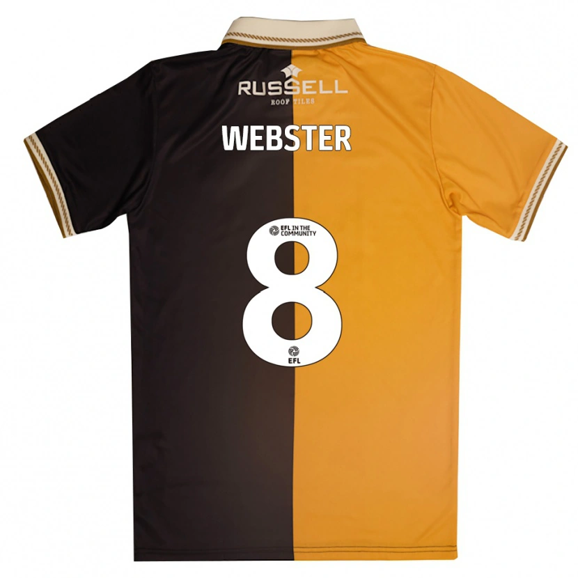 Danxen Herren Charlie Webster #8 Gelb Schwarz Heimtrikot Trikot 2025/26 T-Shirt Österreich