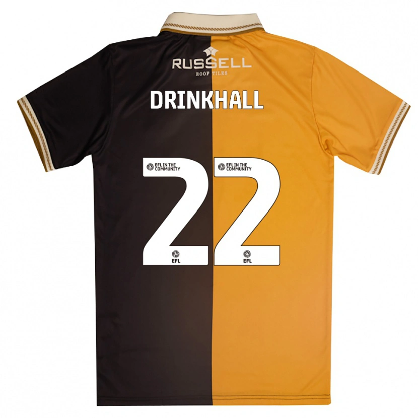 Danxen Herren Millie Drinkhall #22 Gelb Schwarz Heimtrikot Trikot 2025/26 T-Shirt Österreich