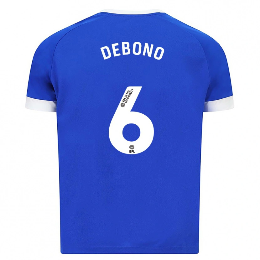 Danxen Herren Alyas Debono #6 Blau Weiß Heimtrikot Trikot 2025/26 T-Shirt Österreich