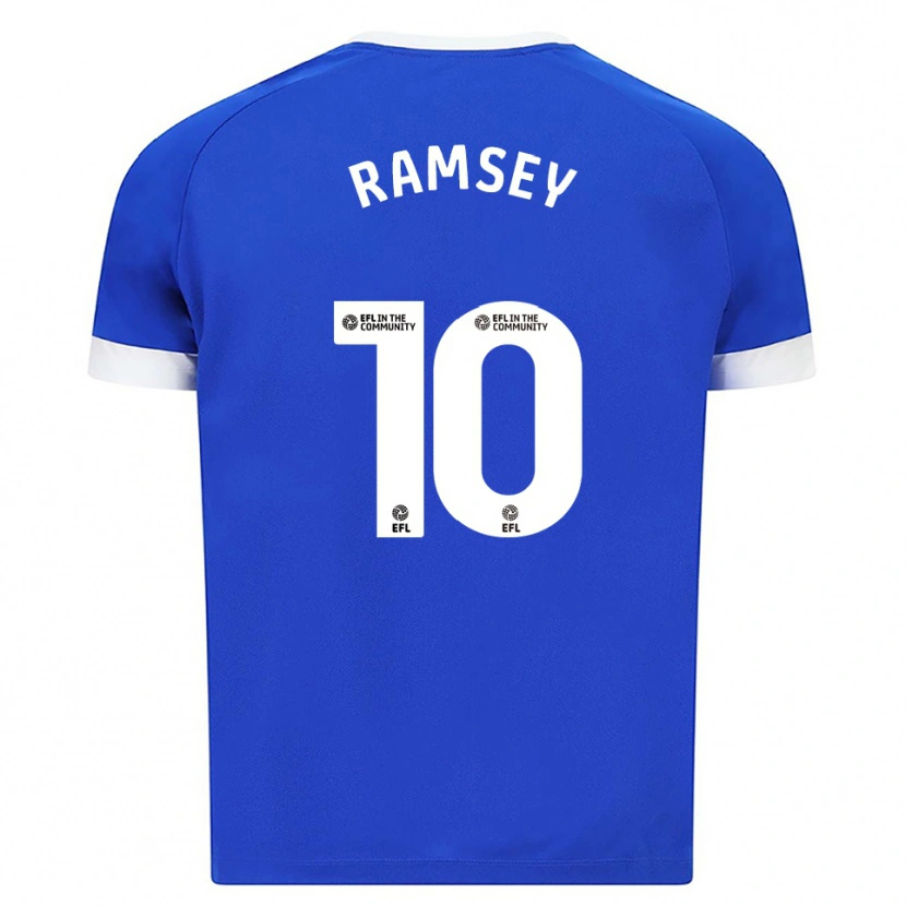 Danxen Herren Aaron Ramsey #10 Blau Weiß Heimtrikot Trikot 2025/26 T-Shirt Österreich