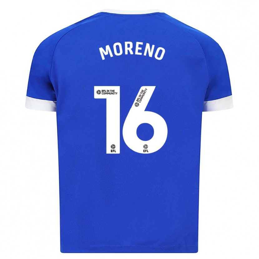 Danxen Herren Paul Moreno #16 Blau Weiß Heimtrikot Trikot 2025/26 T-Shirt Österreich
