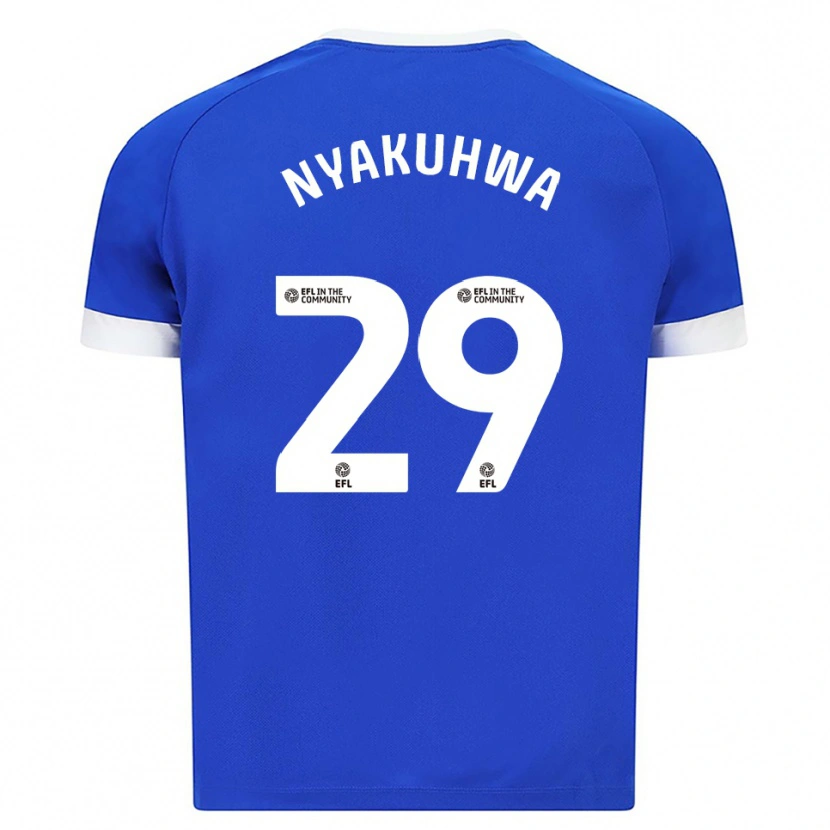 Danxen Herren Tanatswa Nyakuhwa #29 Blau Weiß Heimtrikot Trikot 2025/26 T-Shirt Österreich