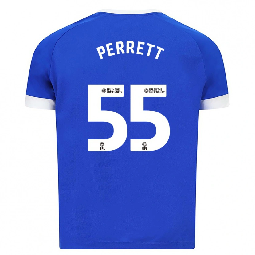 Danxen Herren Troy Perrett #55 Blau Weiß Heimtrikot Trikot 2025/26 T-Shirt Österreich