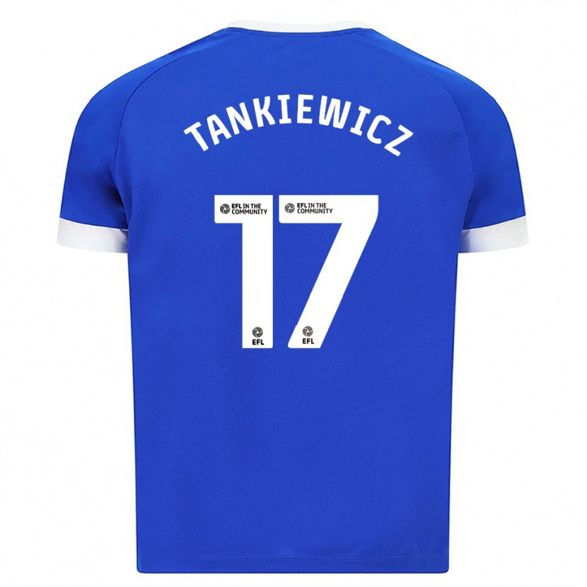 Danxen Herren Rob Tankiewicz #17 Blau Weiß Heimtrikot Trikot 2025/26 T-Shirt Österreich