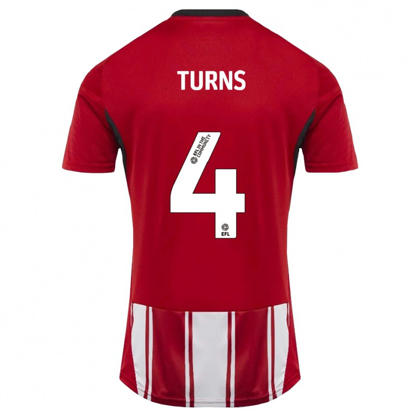 Danxen Herren Ed Turns #4 Rot Weiß Schwarz Heimtrikot Trikot 2025/26 T-Shirt Österreich