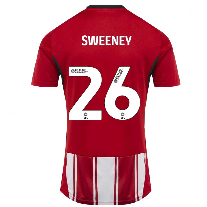 Danxen Herren Pierce Sweeney #26 Rot Weiß Schwarz Heimtrikot Trikot 2025/26 T-Shirt Österreich
